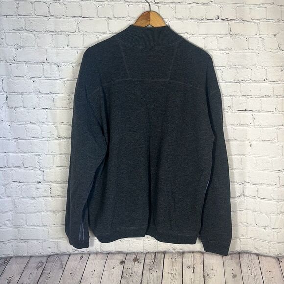 Tommy Bahama Men's Flipsider Reversible Half-Zip Sweater Burgundy Size 3XLT - Picture 8 of 8